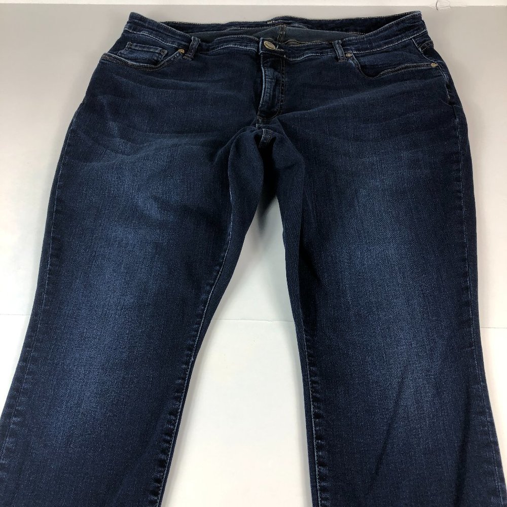 Kut From The Kloth Jeans Womens Plus Size 20W Skinny Fit Blue Stretch Crop Denim